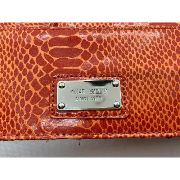 Nine West, Snakeskin Bow Clutch - Picture 7 of 11